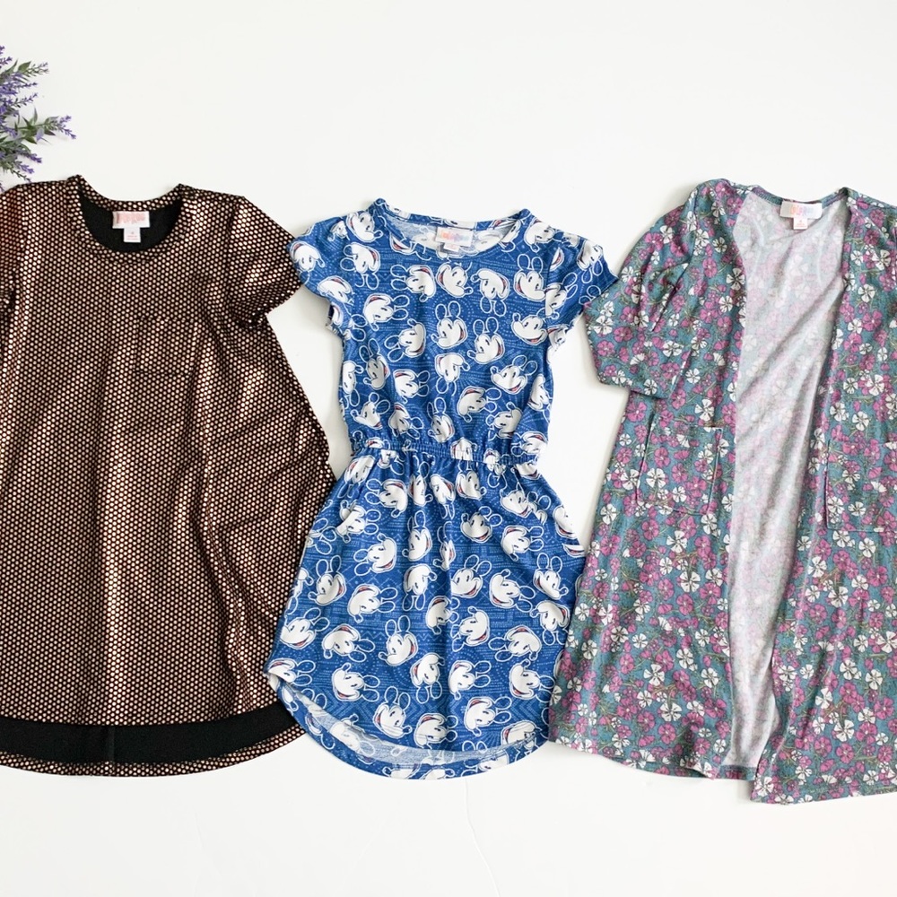 3 LulaRoe Toddlers Girls Bundle
